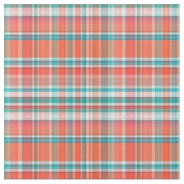 Tecido Coral, Teal, Estilo branco de pré-disquete Madras 