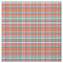 Tecido Coral, Teal, Estilo branco de pré-disquete Madras 