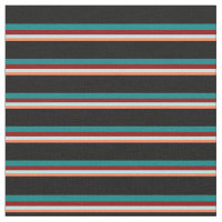 Coral, Turquesa, Vermelho Escuro, Teal e Preto