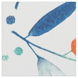 Tecido Cores Aquáticas Coloridas Berries Botânicos e Folh