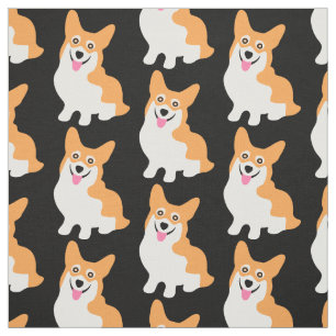 Tecido Corgis bonitos pela jarda