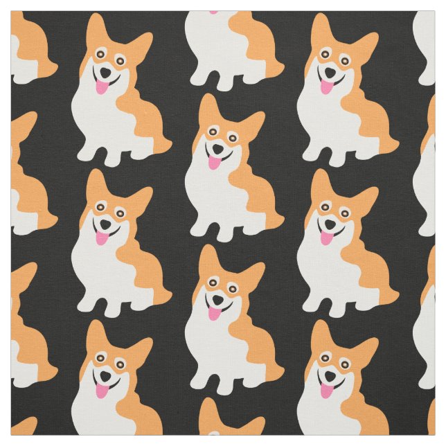 Tecido Corgis bonitos pela jarda (Modelo)
