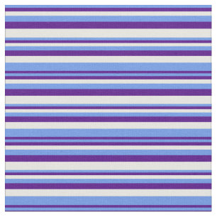 Tecido Cornflower Blue, Indigo e White Stripes