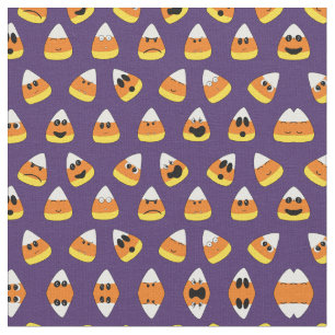 Tecido Corno Docente de Emoji, Púrpura, Cor de Laranja, B