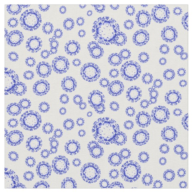 Tecido Coronavírus - Porcelana (Detalhe)
