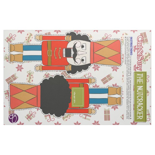 Tecido Corte & Sew o Nutcracker vermelho - luxuoso de DIY (Fat Quarter)