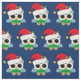 Tecido Coruja de Natal