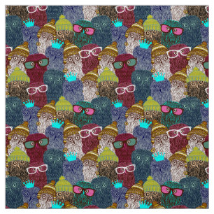 Tecido Coruja na coroa