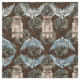 Tecido Corujas e Águias de Estilo de Artes e Artesanatos