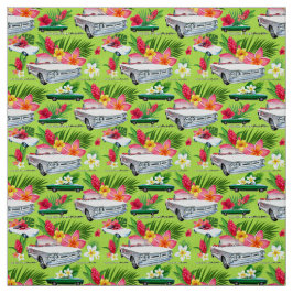 Tecido Corvair-verde convertível do EM