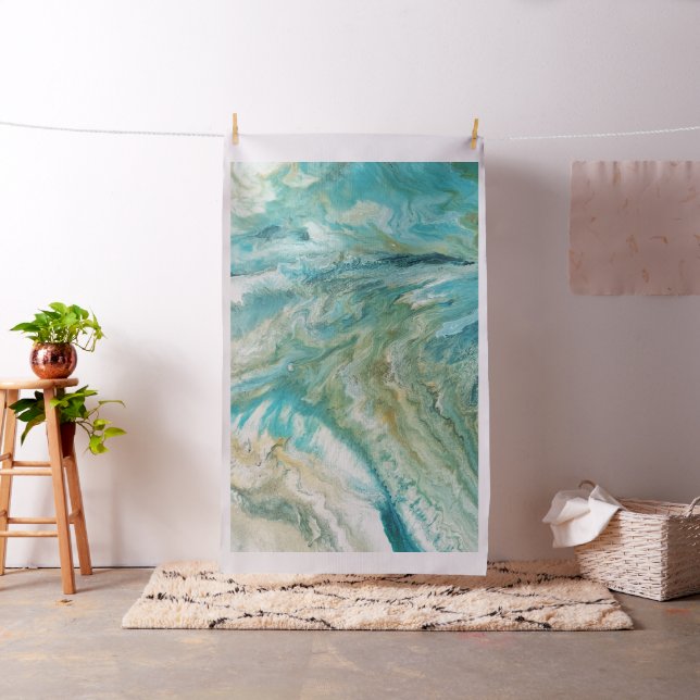 Tecido Costa do mar do abstrato (In Situ)