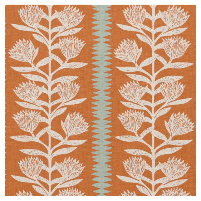 Tecido Cottage de verão boho geométrico terracota minimal (Detalhe)