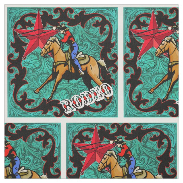 Tecido Couro Roping do falso do vaqueiro ocidental do (Modelo)