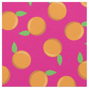 Tecido Cozinha de Fruta de Laranjas, cor-de-rosa