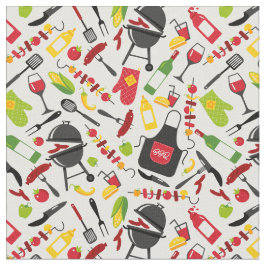 Tecido Cozinha do Ketchup de linguiça do Theme Grelle Keb