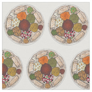 Tecido Cozinhar Etíope - Comida Púltimo Injera Wat Lentil