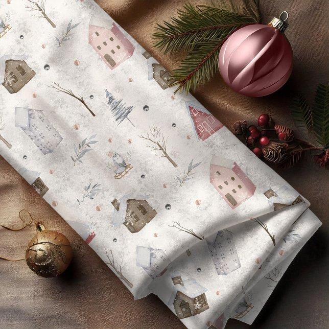 Tecido Cozy Home Christmas Pink ID985 (Criador carregado)