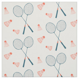 Tecido Crachton Birdie Racquet Shuttlecock Retro