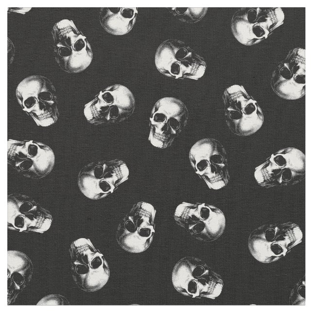 Tecido Crânios Gótico Halloween (Detalhe)