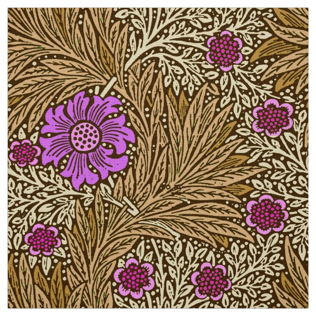 Tecido Cravo-de-defunto, Brown, bege e violeta de William (Modelo)