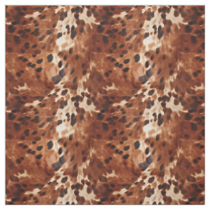 Tecido Cream Cowhide Castanho