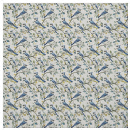 Tecido Create Your Own Blue Jays Songbirds Spring