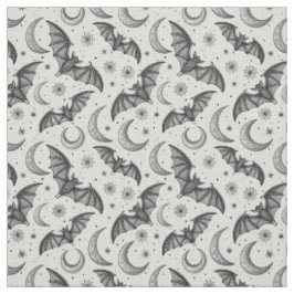 Tecido Create Your Own Cute Floral Gothic Bats