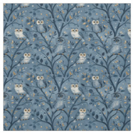 Tecido Create Your Own Cute Winter Owls