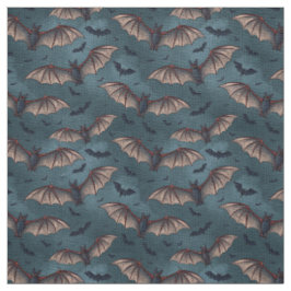 Tecido Create Your Own Gothic Bats Blue