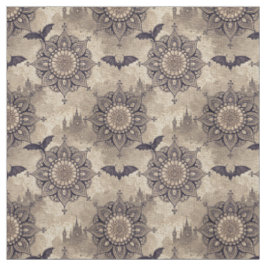 Tecido Create Your Own Gothic Bats Mandalas