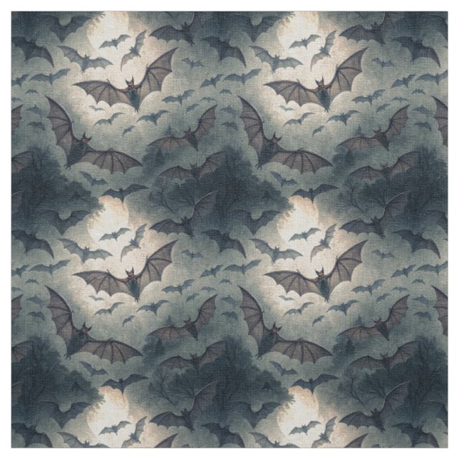 Tecido Create Your Own Gothic Bats Moonlight (Modelo)