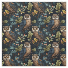Tecido Create Your Own Night Owls Pine Trees Blue