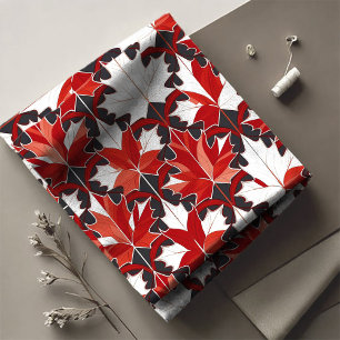 Tecido Creative Canadian Maple Leaf Pattern ID1072