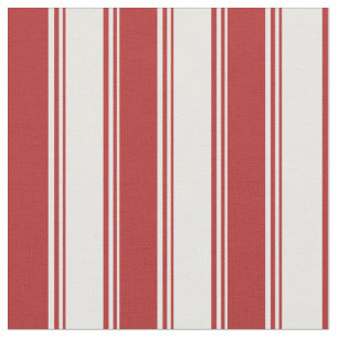 Tecido Creme de Casa Mint e Padrão Vinculado Vermelho