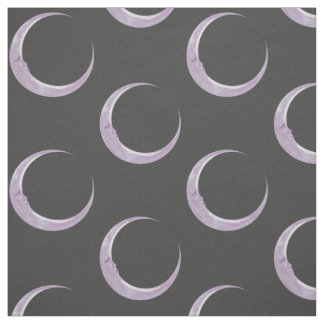 Tecido crescente da lua do Lilac