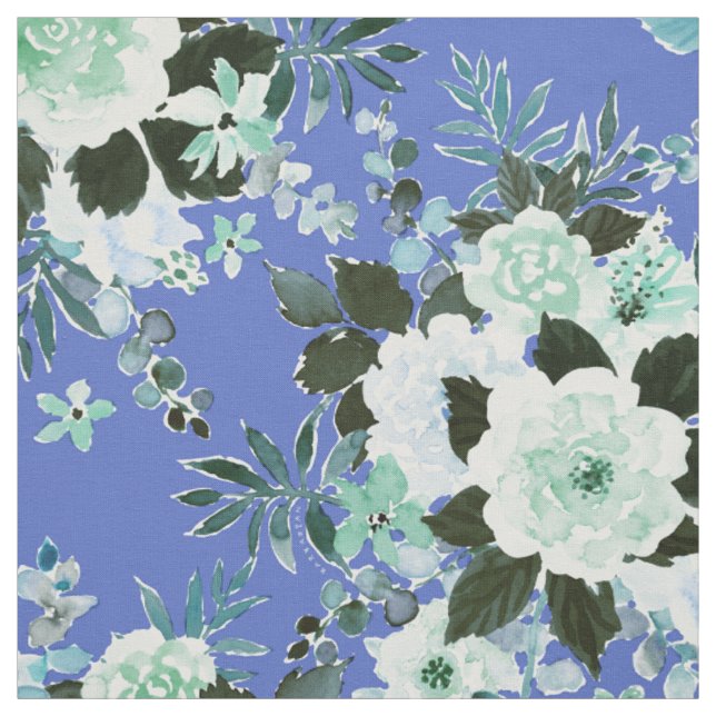 Tecido CRESCIMENTO ESPETURA Periwinkle Blue Floral (Modelo)