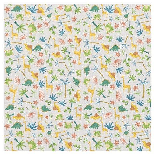 Tecido Crianças da selva selvagem de aves aquáticas (Detalhe)