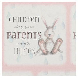 Tecido Crianças Obedecem Seus Pais - Col. 3:20