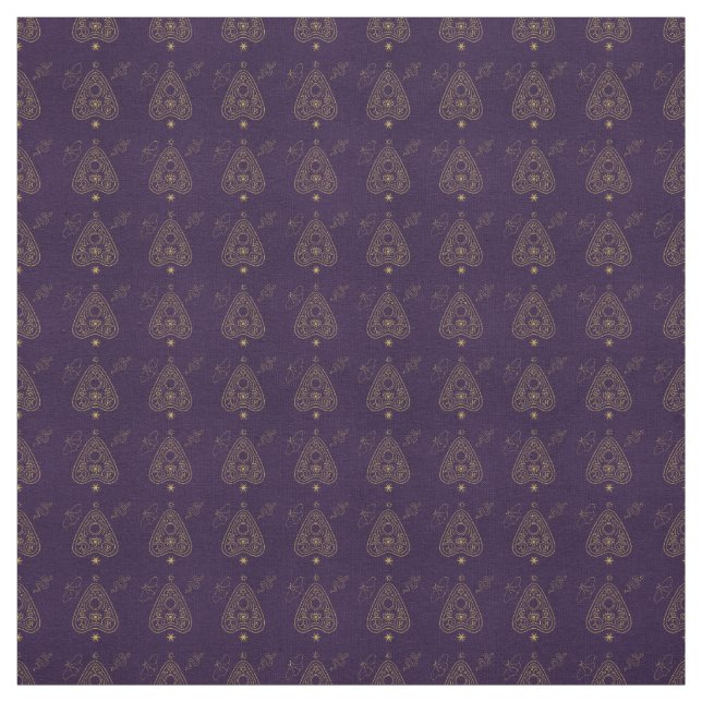 Tecido Crie Seu Próprio Pingente de Ouija Dourado Roxo (Modelo)