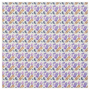 Tecido Crie Seus Próprios Cristais Roxos e Dourados