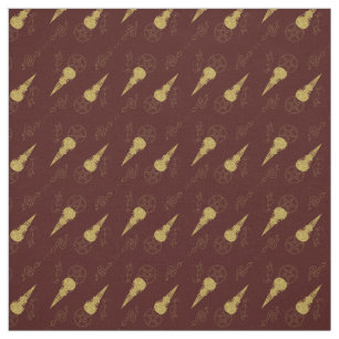 Tecido Crie Seus Próprios Símbolos Ritualísticos Dourados