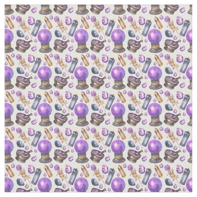Tecido Crie Sua Própria Bola De Cristal Roxo (Detalhe)