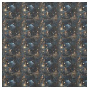 Tecido Crie Suas Próprias Deusas Místicas da Lua Cheia