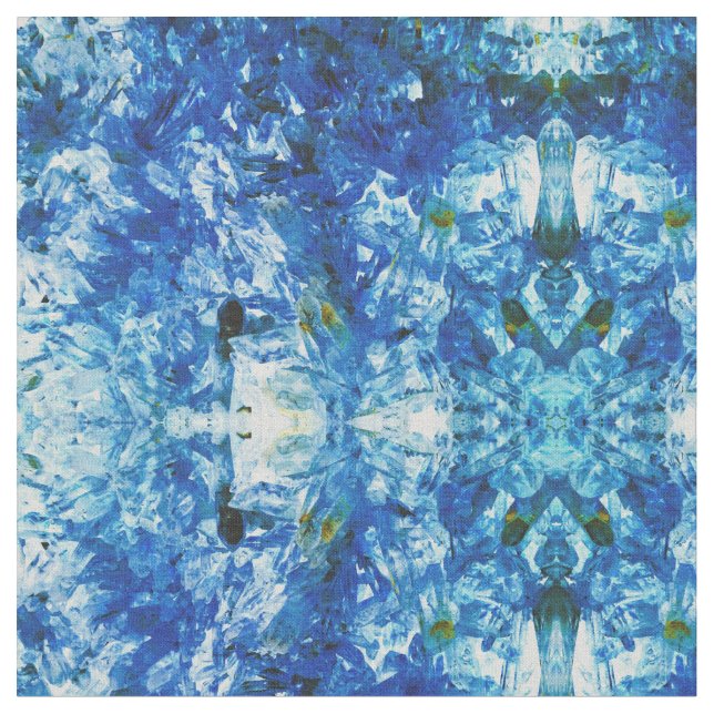 Tecido Cristais Azuis (Detalhe)