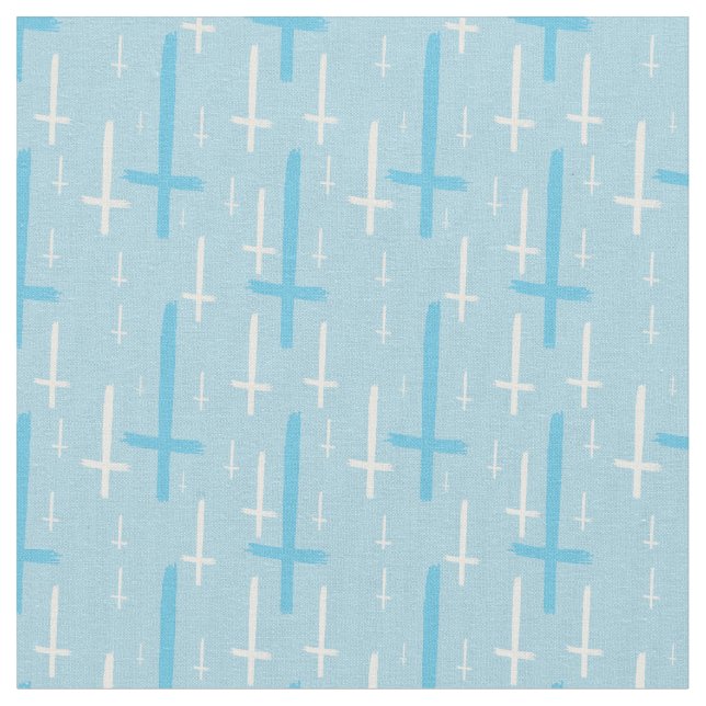 Tecido cruz invertida de cabeça para baixo azul pastel (Detalhe)