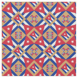 Tecido cubano Flag & Trendy Cuba - GLD