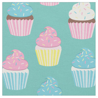 Tecido Cupcakes Fofos Padaria Infantil Guloseimas