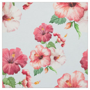 Tecido Customizável floral havaiano do hibiscus tropical