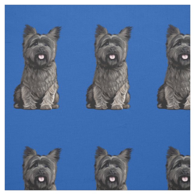 Tecido Cute Cairn Terrier (Modelo)