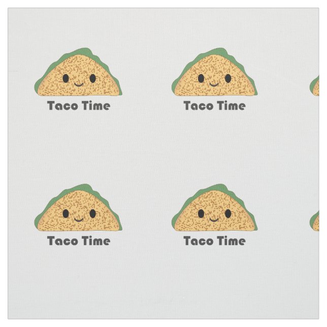 Tecido Cute Kawaii Taco Time Taco (Modelo)